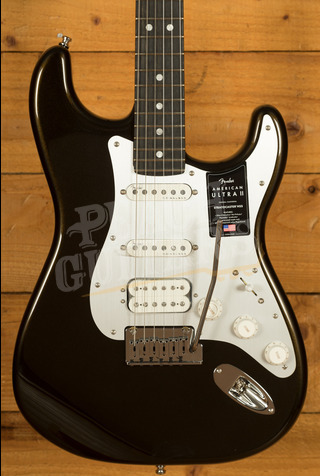 Fender American Ultra II Stratocaster HSS Ebony Texas Tea