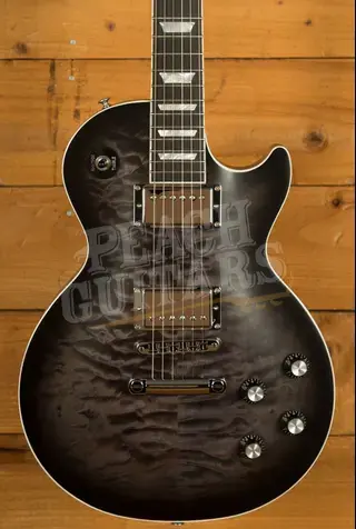 Gibson Mark Morton Les Paul Modern Quilt - Translucent Ebony Burst Satin