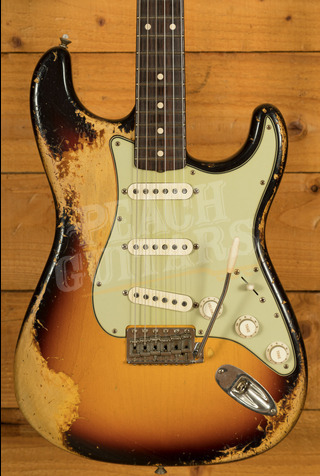 Fender Custom Shop Masterbuilt Levi Perry 62 Strat Heavy Relic 3-Tone Sunburst