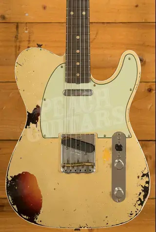 Fender Custom Shop 60 Tele - Custom Heavy Relic Aztec Gold/3-Tone Sunburst