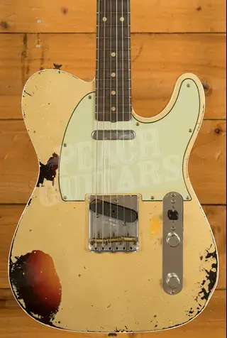 Fender Custom Shop 60 Tele - Custom Heavy Relic Aztec Gold/3-Tone Sunburst