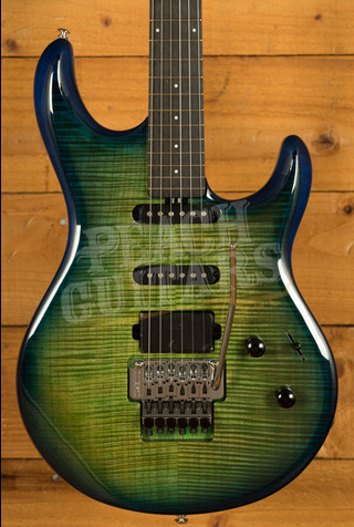 Music Man Steve Lukather BFR Collection | Luke 4 HSS Floyd Rose - Green Tide