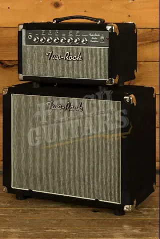 Two-Rock Studio Overdrive Head & 1x12 Head - Black Suede with Pinstripe Grill