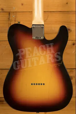 Fender Custom Shop 60 Tele Left-Handed - Journeyman Relic 3-Tone Sunburst