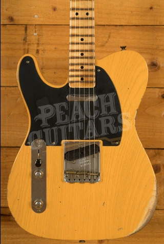 Fender Custom Shop 52 Tele Left-Handed - Relic Butterscotch Blonde