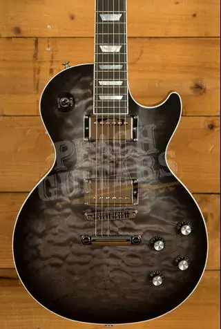 Gibson Mark Morton Les Paul Modern Quilt - Translucent Ebony Burst Satin