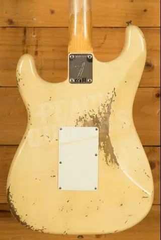Fender Custom Shop 69 HSS Floyd Rose Strat - Heavy Relic Aged Vintage White