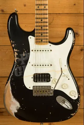 Fender Custom Shop 57 HSS Strat - Heavy Relic Black