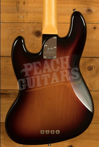 Fender American Professional II Jazz Bass | 3-Colour Sunburst - Rosewood