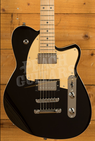 Reverend Bolt-On Series | Charger HB - Midnight Black - Roasted Maple