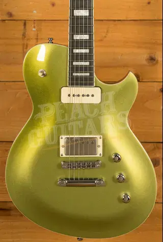 Reverend Roundhouse H90 - Ebony - Metallic Limeade