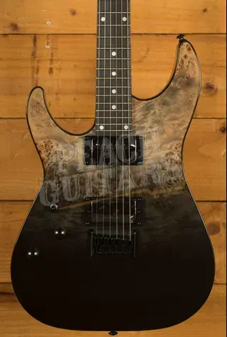 Schecter C-1 Standard | Black Fade Burst Burl *Left-Handed*