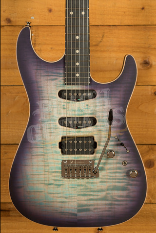 Tom Anderson Drop Top | Satin Natural Bora to Purple Burst w/Binding