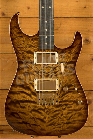 Tom Anderson Cobra S | Tiger Eye Edge Burst w/Binding