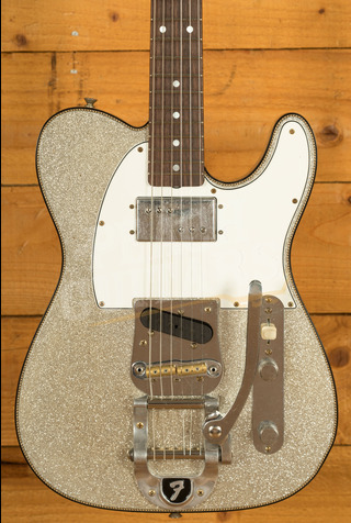 Fender Custom Shop Limited CuNiFe Tele Custom | Journeyman Relic Aged Silver Sparkle