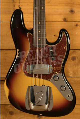 Fender Custom Shop Limited 60 Jazz Bass - Relic 3-Tone Sunburst
