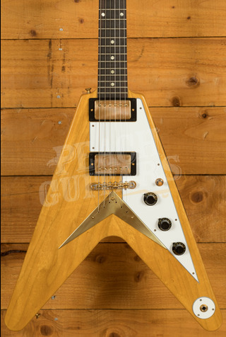 Gibson Custom Shop 1958 Korina Flying V White Pickguard VOS Historic Collection