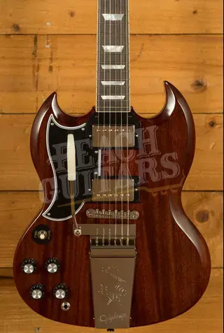 Epiphone Inspired By Gibson Custom 1964 SG Standard w/Maestro Vibrola Reissue | Cherry Red *Left-Handed*