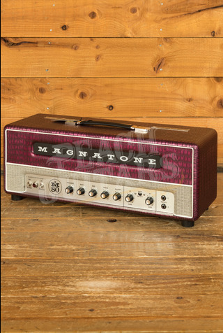 Magnatone Billy Gibbons Signature Super Fifty Nine M80 Electric Guitar Amplifier Head - 45W - Chrome Grape