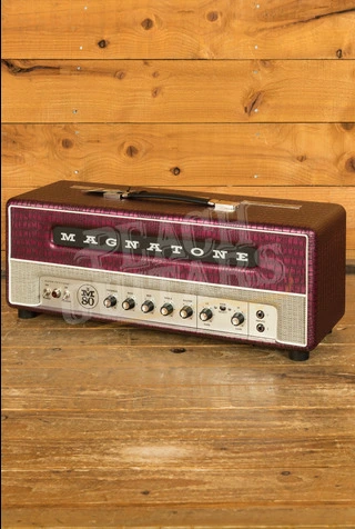 Magnatone Billy Gibbons Signature Super Fifty Nine M80 Electric Guitar Amplifier Head - 45W - Chrome Grape