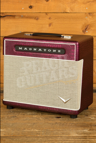 Magnatone Billy Gibbons Signature Baby M80 1x10" Electric Guitar Amplifier Cabinet - Chrome Grape