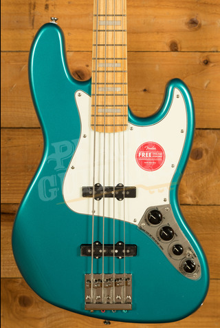 Squier Classic Vibe Active '70s Jazz Bass - Maple - Ocean Turquoise