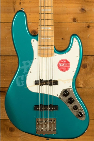 Squier Classic Vibe Active '70s Jazz Bass - Maple - Ocean Turquoise