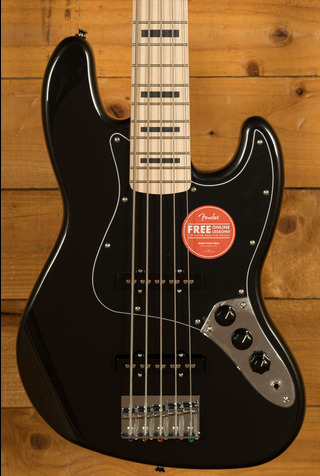 Squier Affinity Series Active Jazz Bass V Maple Black Metallic