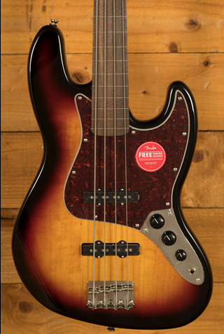 Squier Classic Vibe '60s Jazz Bass Fretless | Laurel - 3-Colour Sunburst