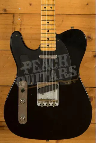 Fender Custom Shop 52 Tele Journeyman - Maple - Black - Left-Handed