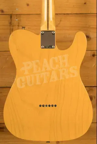 Fender Custom Shop 52 Tele Journeyman - Maple - Butterscotch Blonde - Left-Handed