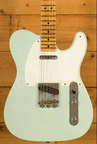 Fender Custom Shop 52 Tele Journeyman - Maple - Transparent Surf Green