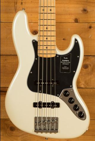Fender Player II Modified Active Jazz Bass V Maple Olympic Pearl
