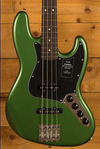 Fender Player II Modified Active Jazz Bass - Rosewood - Harvest Green Metallic
