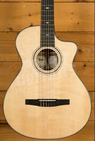 Taylor 312ce-N All-Solid Cutaway Classical Guitar - Natural