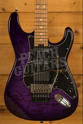 Charvel Marco Sfogli So-Cal Style 1 HSS FR CM - Caramelized Maple - Transparent Purple Burst
