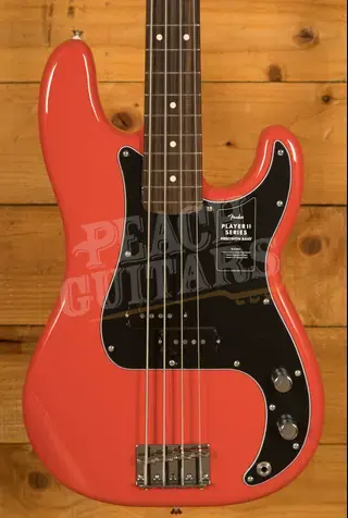 Fender Player II Precision Bass - Rosewood - Coral Red