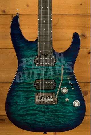 Charvel Pro-Mod Plus DK24 HH 2PT EB QM - Ebony - Chlorine Burst