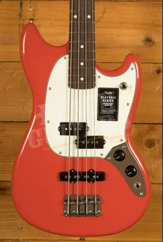 Fender Player II Mustang Bass PJ - Rosewood - Coral Red