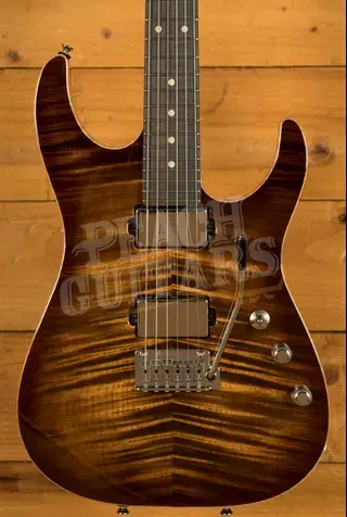 Tom Anderson Li'l Angel - Tiger Eye Burst with Binding