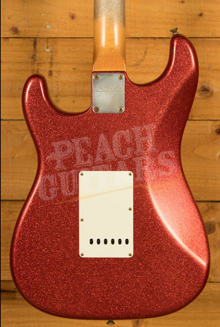 Fender Custom Shop Masterbuilt Dale Wilson 69 Strat | Heavy Relic Candy Apple Red/Gold Sparkle