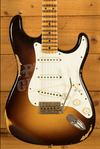 Fender Custom Shop Limited Fat 50s Strat | Relic Wide-Fade Chocolate 2-Tone Sunburst