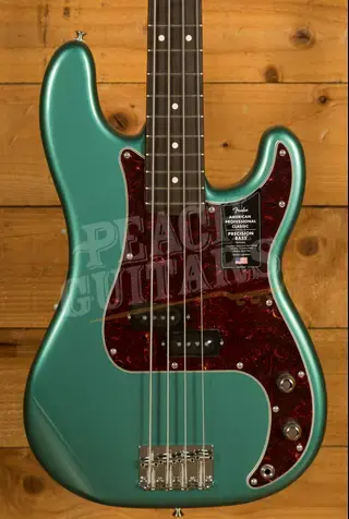 Fender American Professional Classic Precision Bass - Rosewood - Faded Sherwood Green Metallic