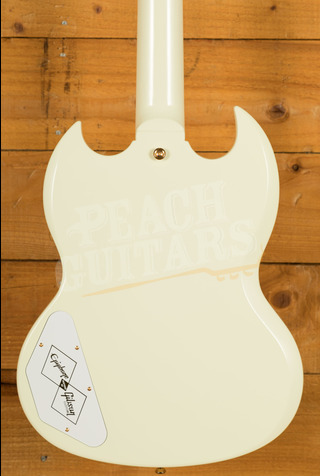 Epiphone Inspired by Gibson Custom 1963 Les Paul SG Custom w/Maestro Vibrola | Classic White