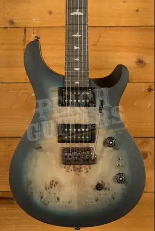 PRS SE Custom 24-08 Poplar Burl Limited Edition - Lake Blue Midnight Burst