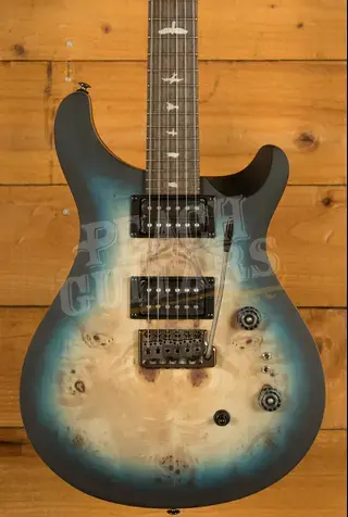 PRS SE Custom 24-08 Poplar Burl Limited Edition - Lake Blue Midnight Burst