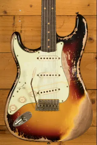 Fender Custom Shop 59 Strat Left-Handed - Super Heavy Relic 3-Tone Sunburst
