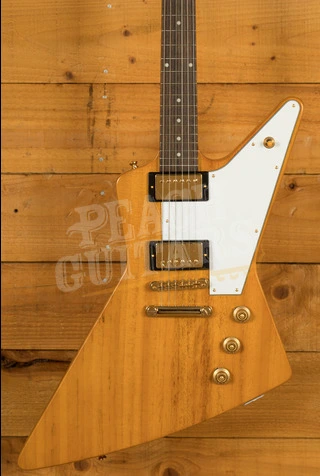 Epiphone Inspired By Gibson Custom 1958 Korina Explorer | Aged Natural - White Pickguard