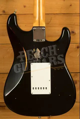 Fender Custom Shop 57 Strat Left-Handed - Relic Black/3-Tone Sunburst