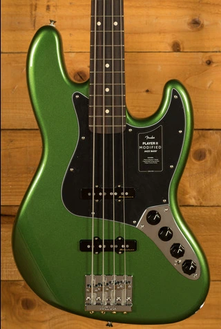 Fender Player II Modified Active Jazz Bass - Rosewood - Harvest Green Metallic